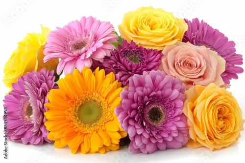 Bright and colorful arrangement of mixed flowers © VR