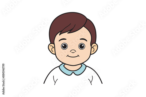  Cute baby boy vector illustration