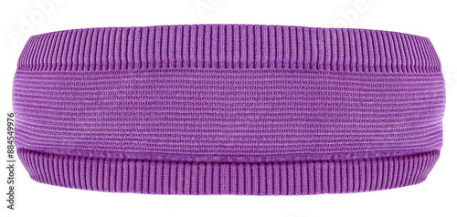 Violet training headband isolated on a white background. Hair band for sport and jogging. photo