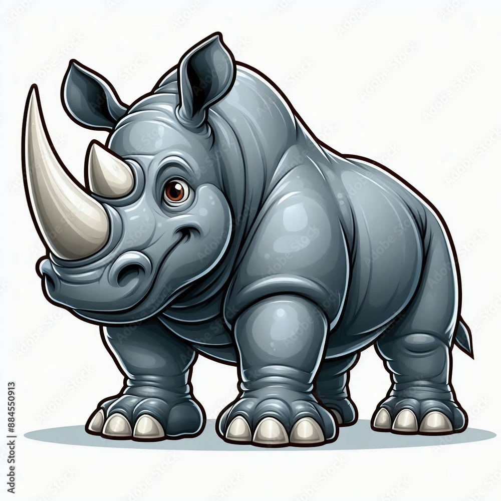 cartoon rhino