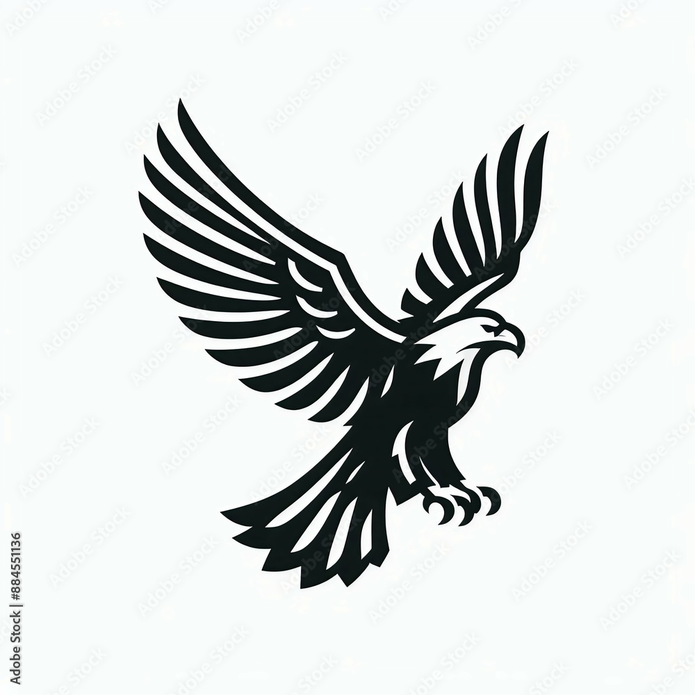 minimalist eagle logo