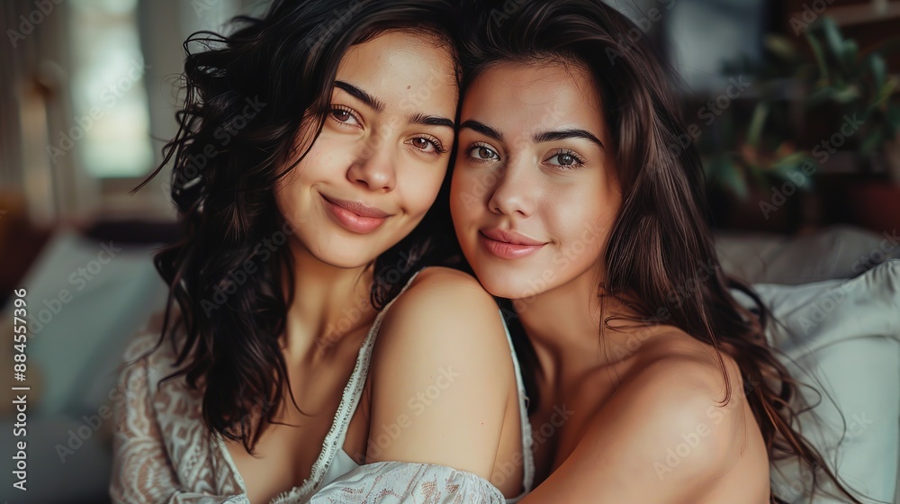 Portrait_Mother_and_daughter_together. generative_ai_image Portrait_Mother_and_daughter_together. generative_ai_image