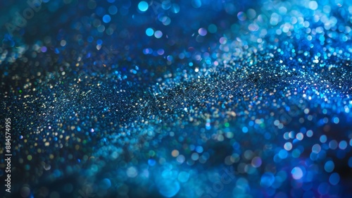 Abstract background wallpaper, glitter on fabric, showcasing the intricate patterns and colors created in the style of particles. The focus is sharp to capture every tiny speck of sparkling texture