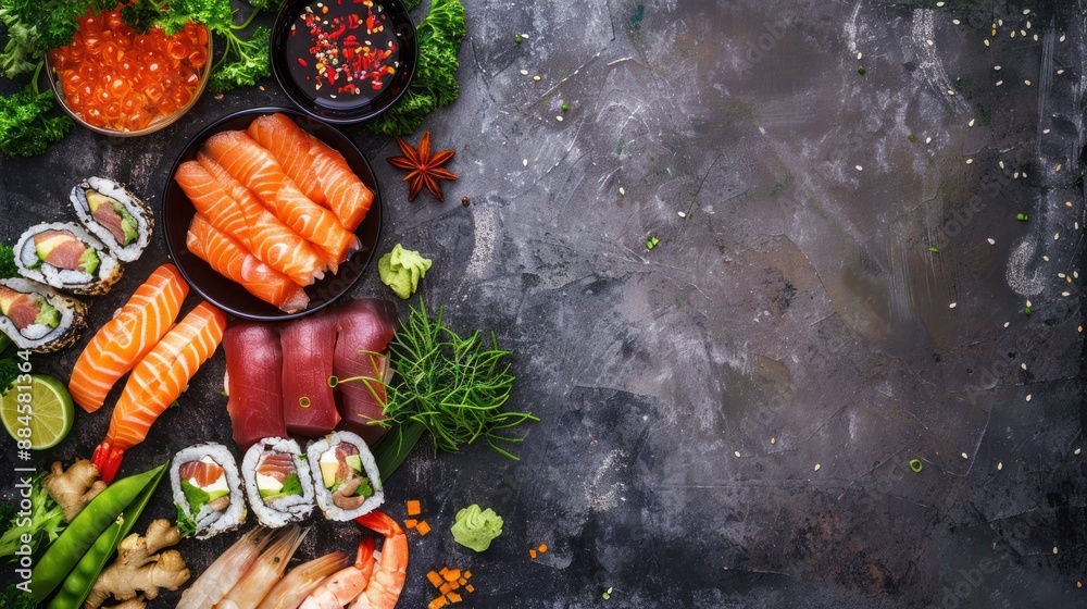 Sushi Set with Ingredients