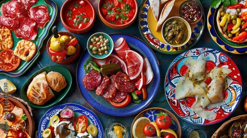 Wallpaper Mural Spanish Tapas Feast Torontodigital.ca