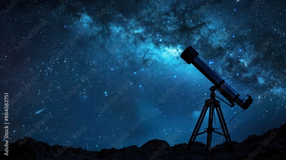 Telescope Under Milky Way Telescope Under Milky Way