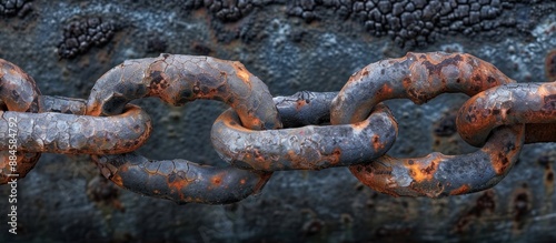 Rusty Chain Close-Up