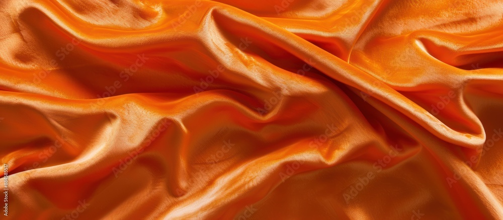 Orange Silk Fabric Texture Orange Silk Fabric Texture