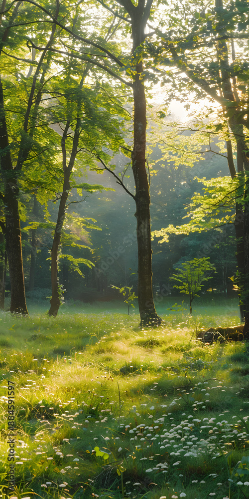 Obraz premium Tropical Forest Under Sunlight