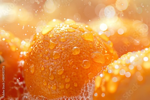 fresh Kishu Mandarin Orange background photo