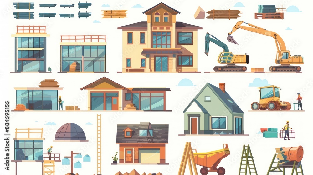 Fototapeta premium Construction Illustration