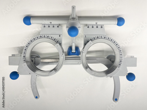 Vision test glasses. Glasses to have your eyesight checked at the eye doctor and measure the diopters and distance between eyes