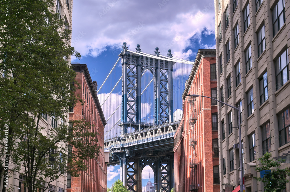 The Manhattan Bridge from Dumbo, Brooklyin, New York