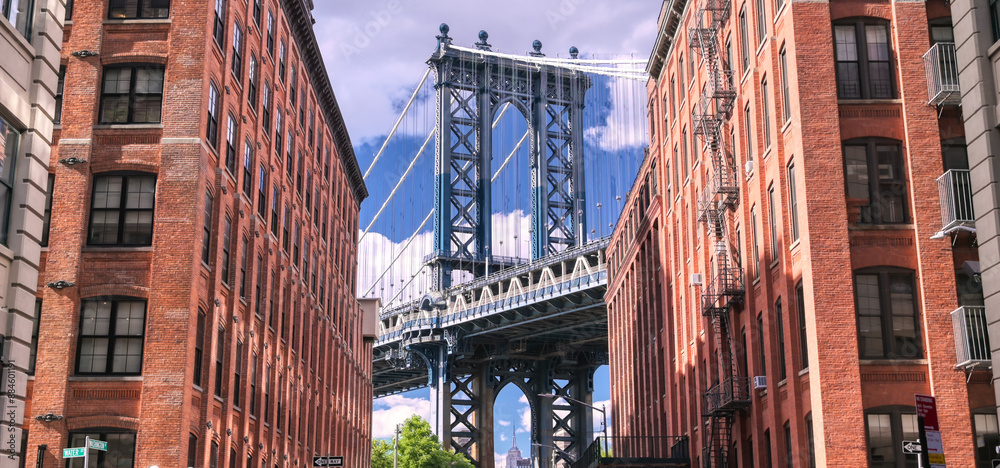 The Manhattan Bridge from Dumbo, Brooklyin, New York