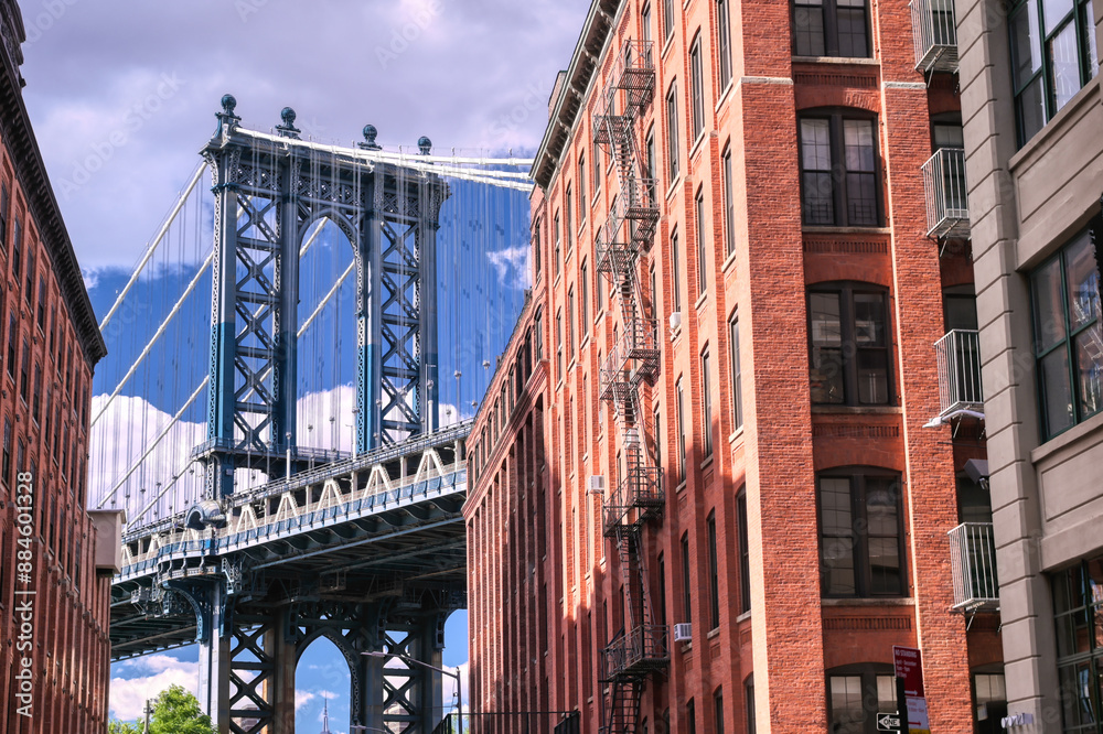 The Manhattan Bridge from Dumbo, Brooklyin, New York