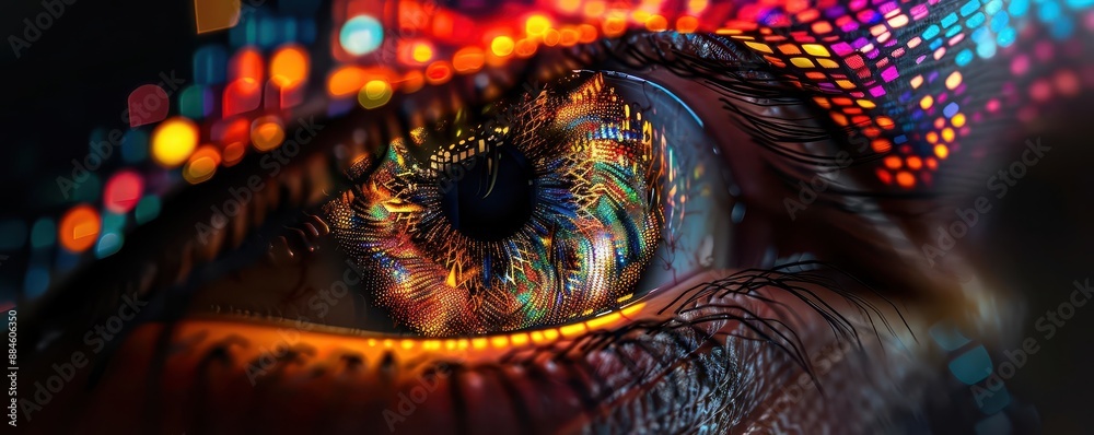 Obraz premium Artificial intelligence as an artist, AIgenerated visuals that explore new realms of creativity