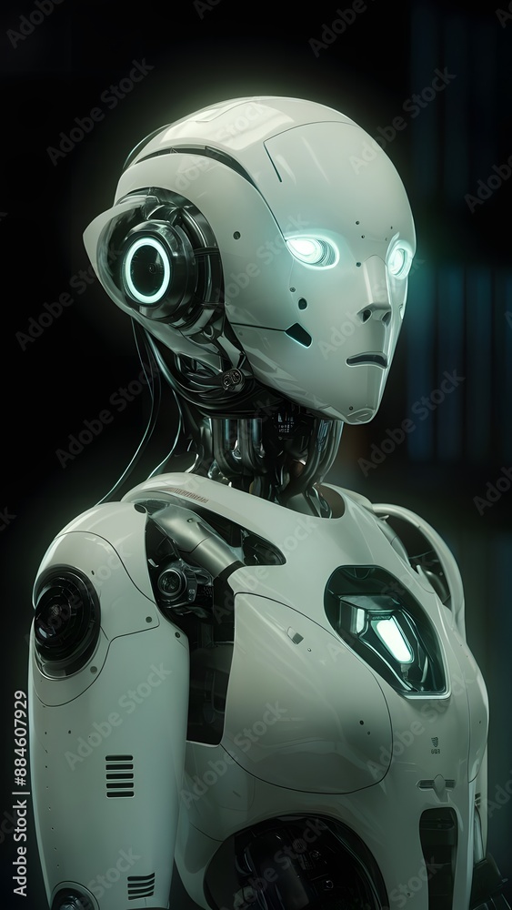 Men robot representative of modern technology artificial intelligence Men robot representative of modern technology artificial intelligence
