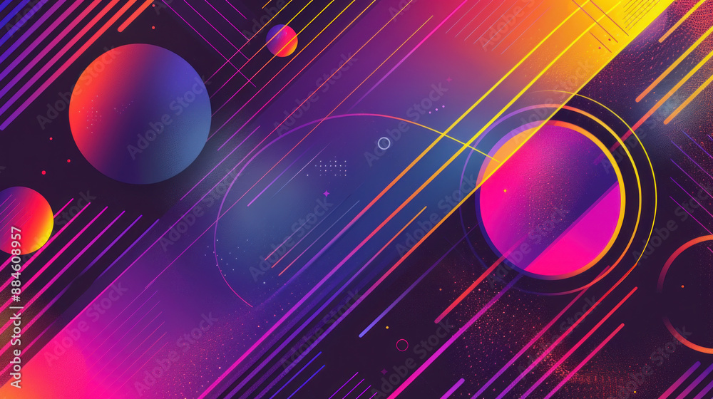 Vibrant geometric background with modern lines and shapes. Use it to stylishly showcase any topic online. Vibrant geometric background with modern lines and shapes. Use it to stylishly showcase any topic online.