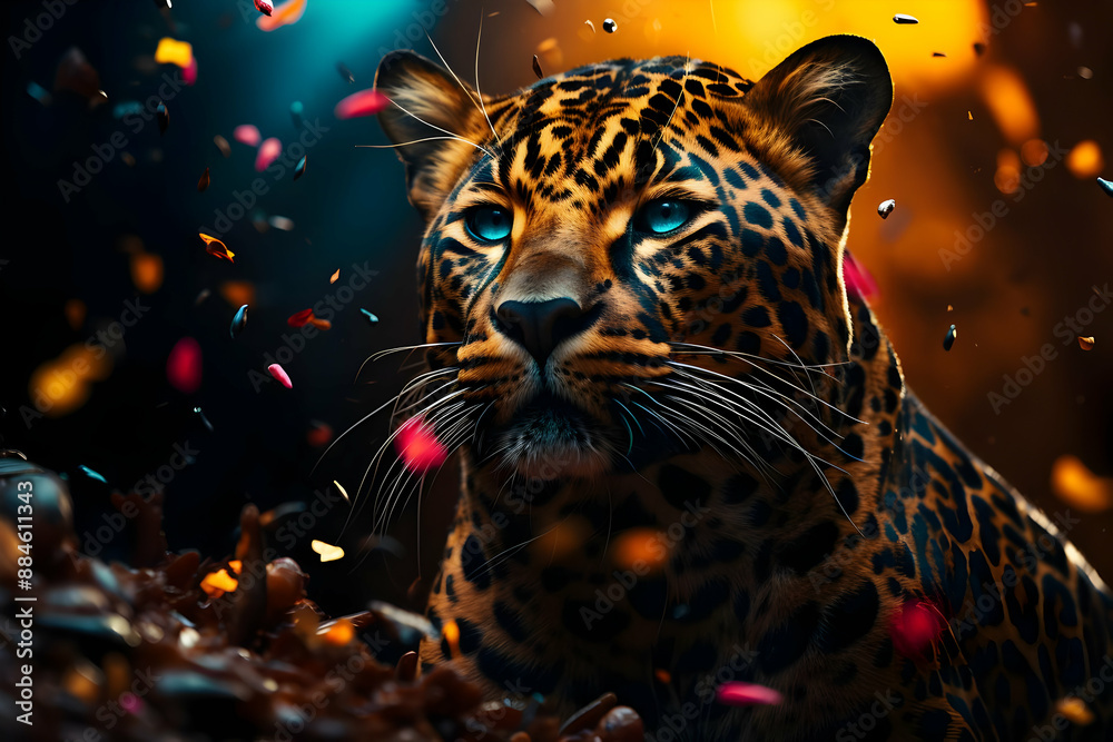 Leopard with Blue Eyes Leopard with Blue Eyes
