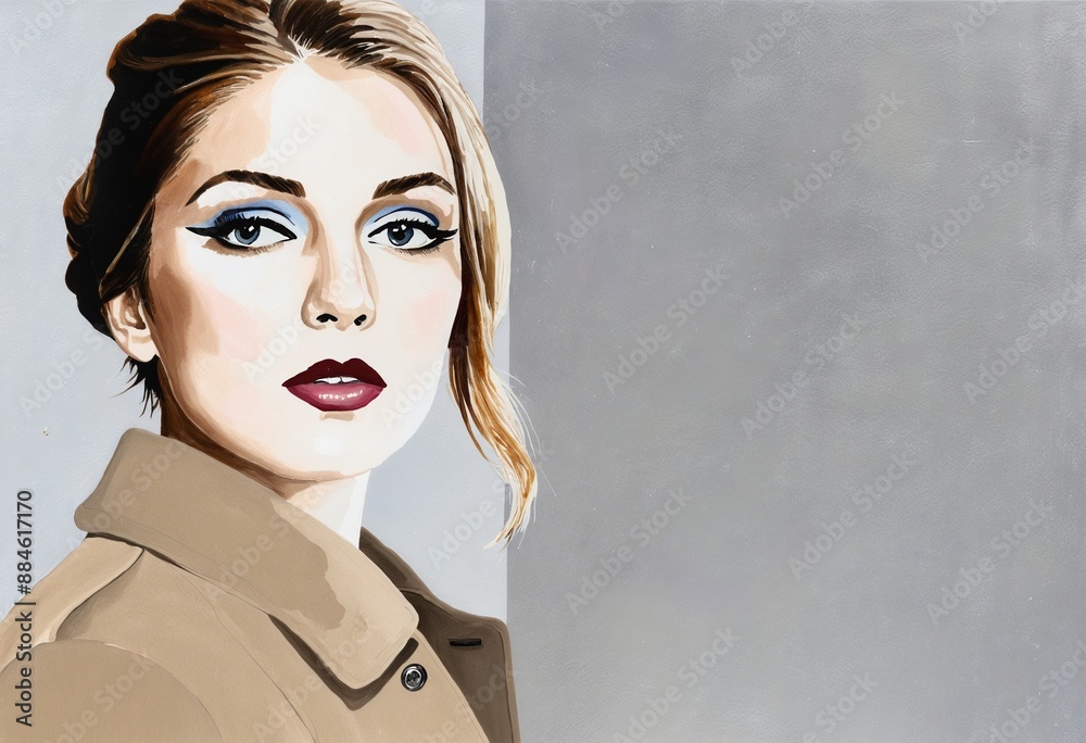 Artistic Elegance: A Stylish Portrait of Femininity Artistic Elegance: A Stylish Portrait of Femininity