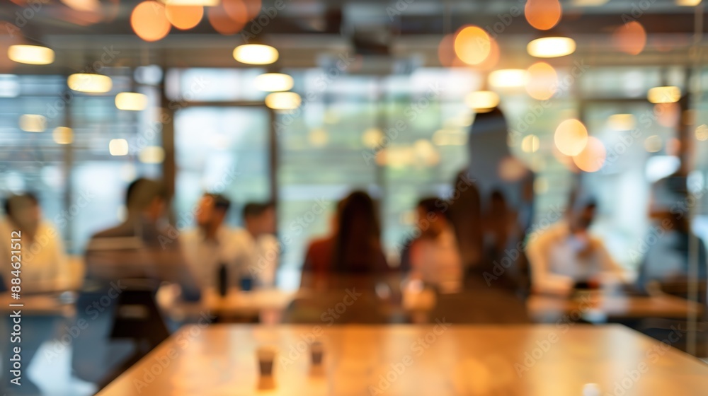 Diverse Indian Business Team Brainstorming in Conference Room with Blurred Office Background