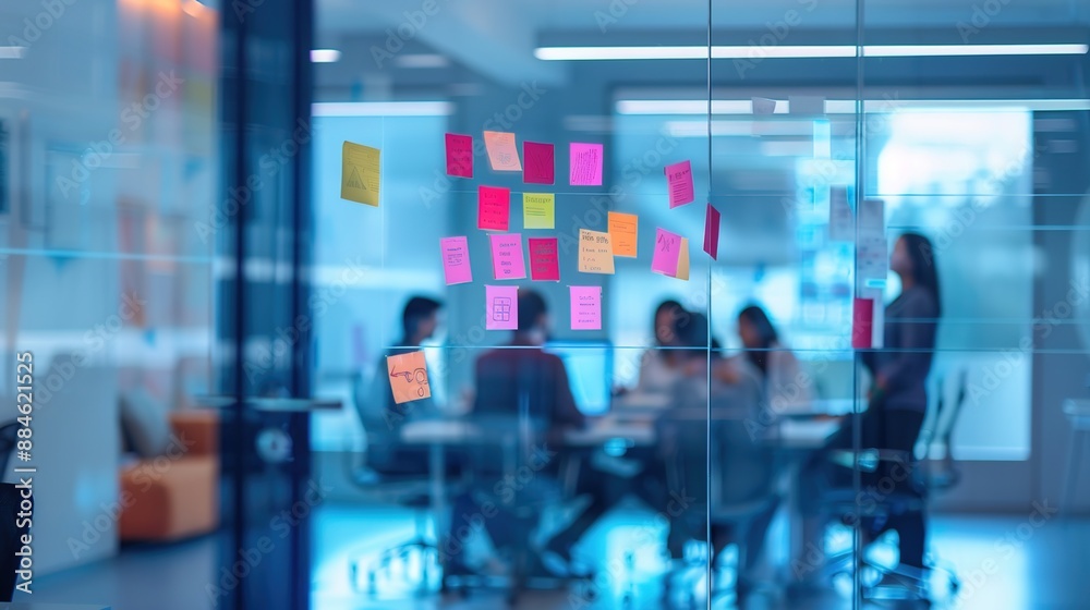 Diverse Indian Business Team Brainstorming in Conference Room with Blurred Office Background Diverse Indian Business Team Brainstorming in Conference Room with Blurred Office Background