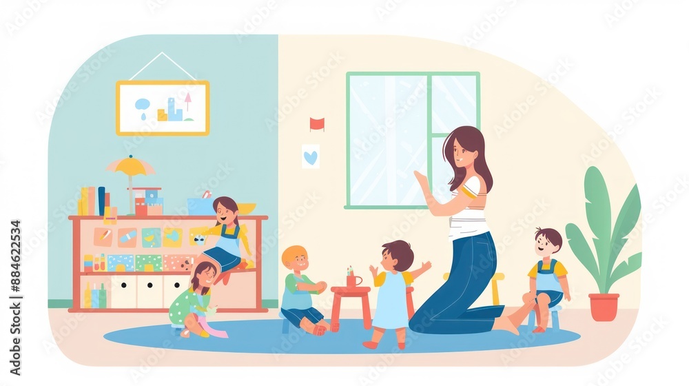 Children Learning in Classroom Children Learning in Classroom