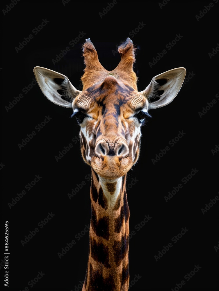 Fototapeta premium giraffe head shot