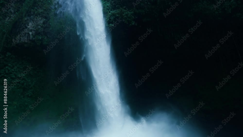Epic Waterfall to underwater transition with fish Epic Waterfall to underwater transition with fish