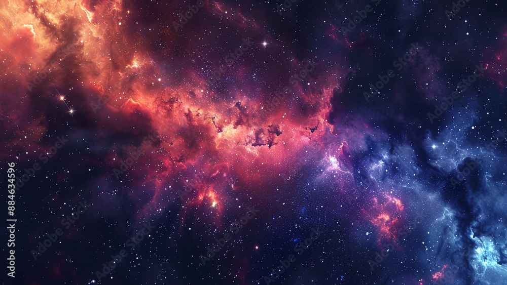 Fototapeta premium realistic high-resolution photo of galaxy, with detailed background