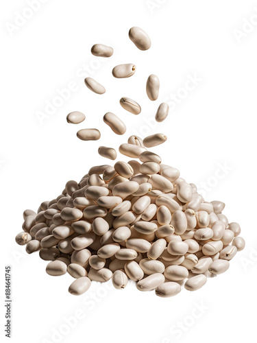 Isolated PNG Cannellini Bean Cascade , GENERATIVE AI photo