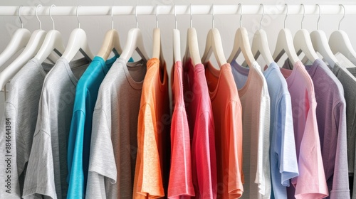 Wallpaper Mural Women s tees on white hanger Torontodigital.ca