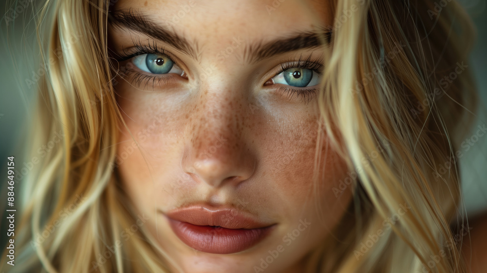 Portrait of a young beautiful blonde woman with healthy skin Portrait of a young beautiful blonde woman with healthy skin