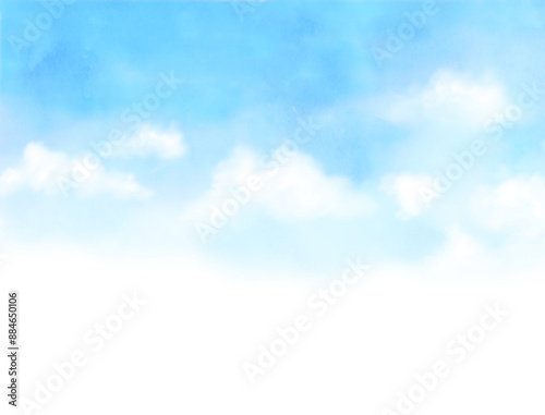 青空の背景イラスト