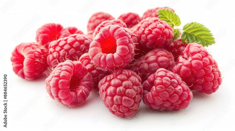 Fresh raspberry fruit closeup view Fresh raspberry fruit closeup view
