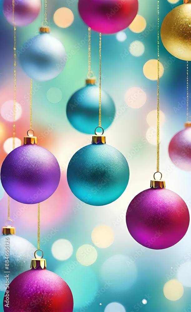 Obraz premium christmas background with balls