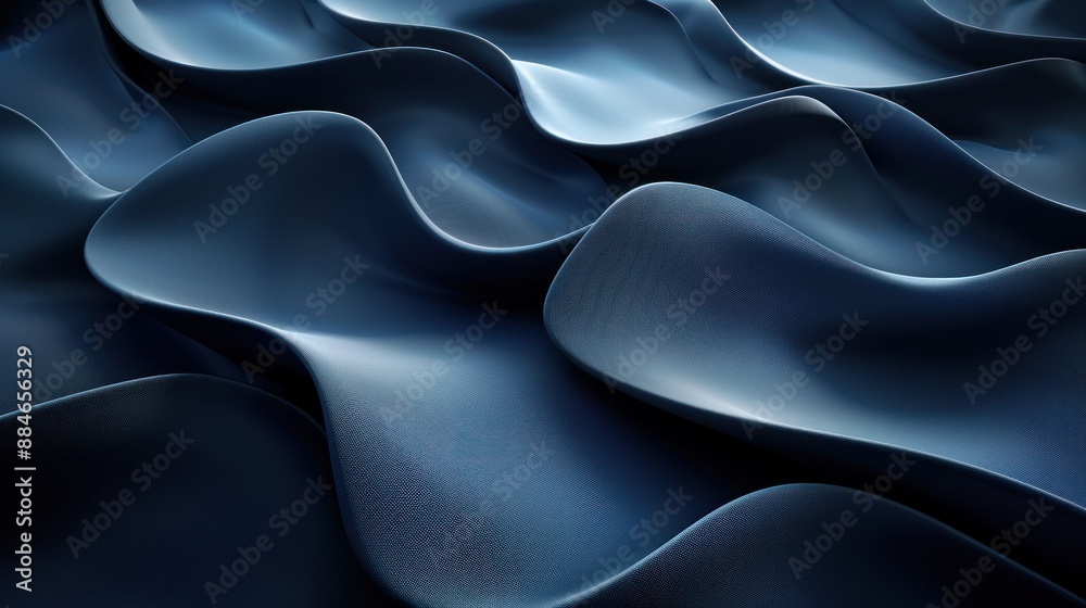 Obraz premium Abstract Blue Waves