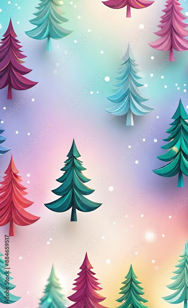 Obraz premium christmas tree with snow