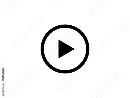 Free Download プレイボタン：丸黒線 - GFXLoad