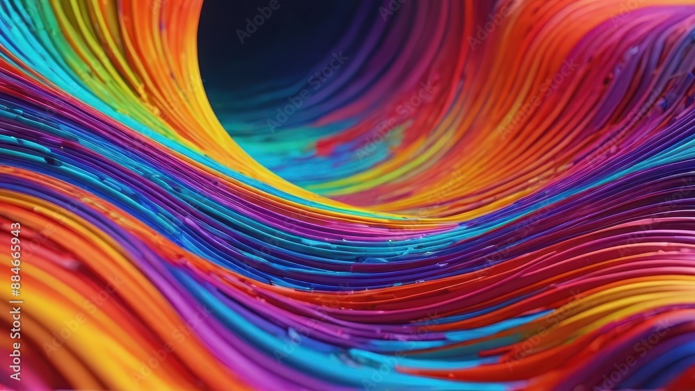 Fototapeta premium Abstract Colorful Swirling Pattern.