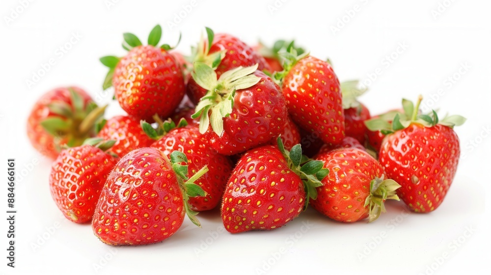 Fresh strawberry fruit over plain background Fresh strawberry fruit over plain background