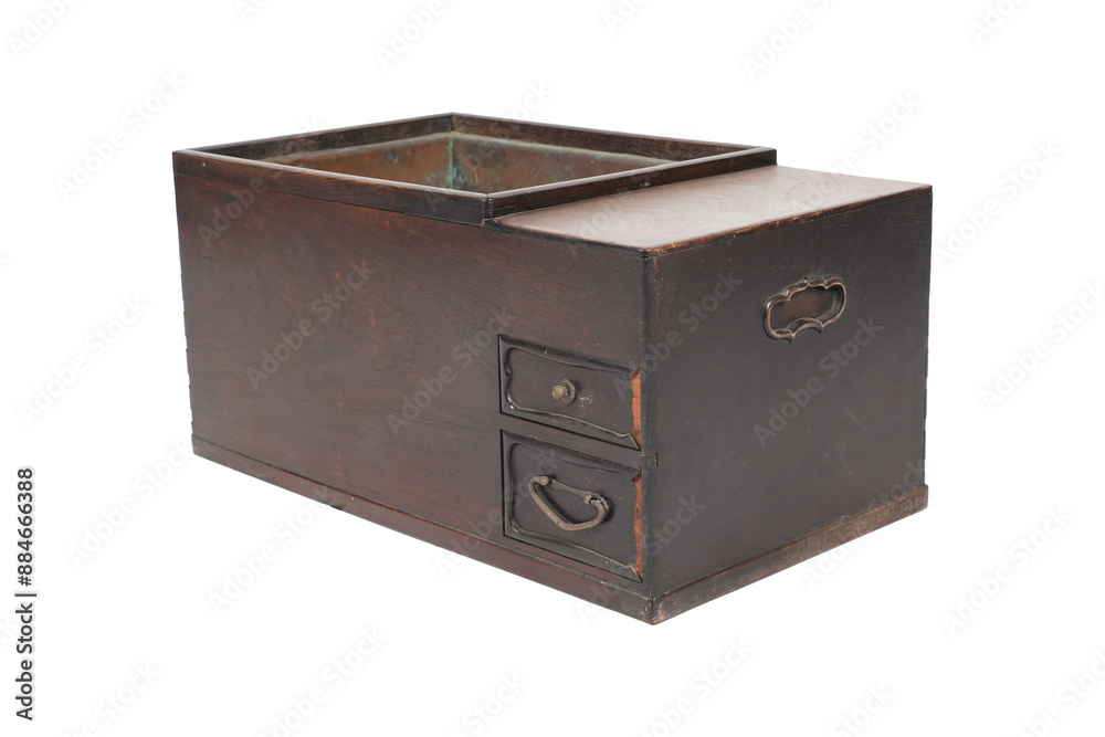 old wooden box isolated