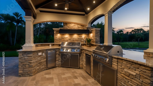 Florida Style Outdoor Kitchen photo