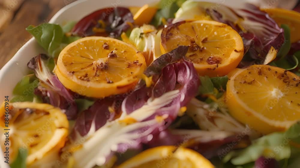 Grilled chicory and citrus salad a refreshing and healthy twist on traditional greens. Grilled chicory and citrus salad a refreshing and healthy twist on traditional greens.