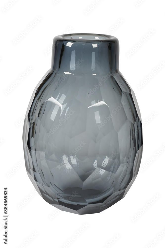 glass vase isolated on white background glass vase isolated on white background