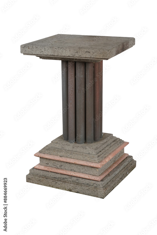 antique column isolated on white antique column isolated on white
