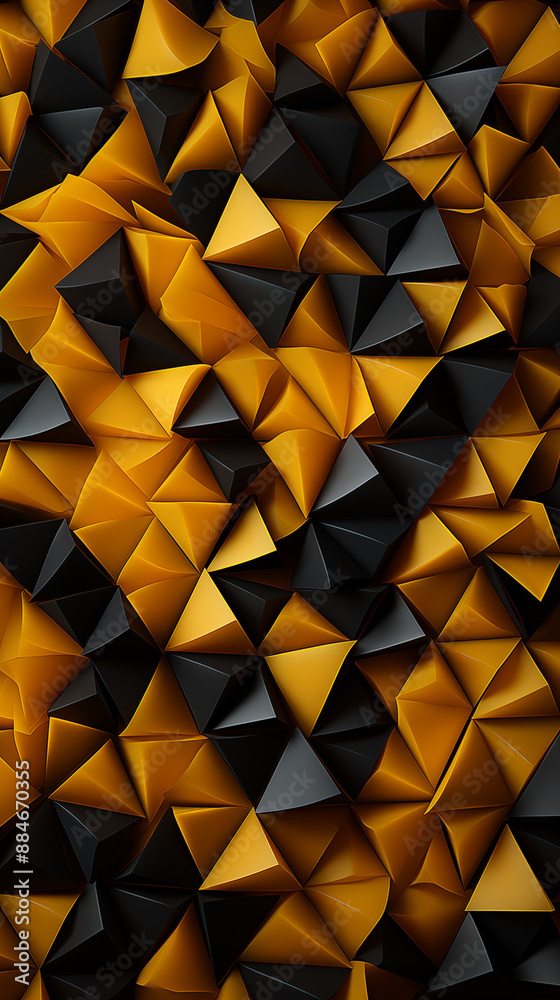 Yellow Triangles Cones on Black Background, Abstract Image, Texture, Pattern Background, Wallpaper, Smartphone Cover and Screen, Cell Phone, Computer, Laptop, 9:16 and 16:9 Format Yellow Triangles Cones on Black Background, Abstract Image, Texture, Pattern Background, Wallpaper, Smartphone Cover and Screen, Cell Phone, Computer, Laptop, 9:16 and 16:9 Format