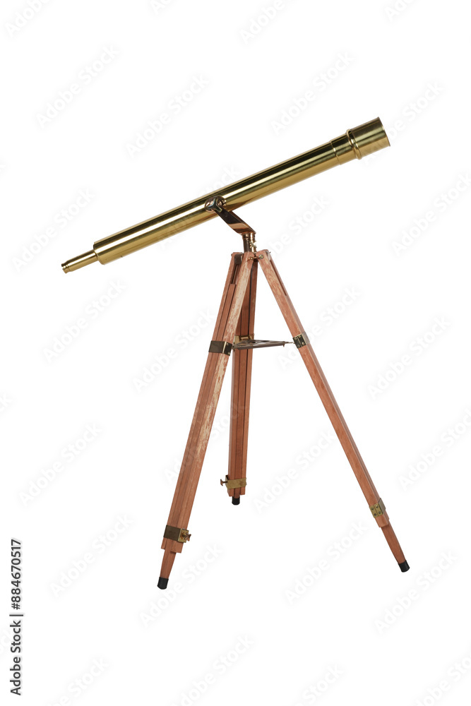 telescope on a white background telescope on a white background