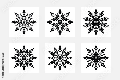 Wallpaper Mural Set tattoo tribal vector design sketch. Simple circle art logo black ornament Torontodigital.ca