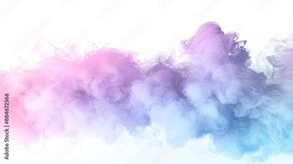 Pink party fog. Isolated blue, cyan, purple, light green smoke or thinking clouds. White background 3D effects fog cloud graphics fantasy party smoke art Pink party fog. Isolated blue, cyan, purple, light green smoke or thinking clouds. White background 3D effects fog cloud graphics fantasy party smoke art